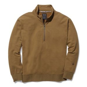 Stance Shelter 1/2 Zip Butter Blend Pullover Garment Dyed Tobacco Brown Size XL